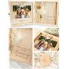 Joli Coon Cofanetto regalo bisnonna in legno, 14 x 14 x 3 cm | Veri fiori secchi, magnete per inserire una foto, ricordo decorativo da esporre, lavorazione curata