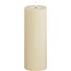 Deluxe Homeart Candela LED senza fiamma per interni - Crema - con tecnologia Real Flame™ - Candela a batteria (7,5 x 20 cm)