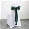 Générique 10 nastri in raso per coprisedia, per matrimoni, banchetti, compleanni, feste, 17 x 275 cm, 27 colori (verde scuro)