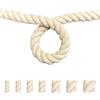 FOSER Corda di cotone, filato macramè, cordoncino di cotone per fai da te, progetti decorativi, giocattoli per animali domestici (20 mm (5 m)