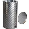 Quattro Effe Serbatoio Contenitore Inox per Vino con Galleggiante Olio da 50 a 1000 lt (100)