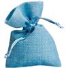 PuntoCasaStore Sacchetto juta 10x13 cm portaconfetti bomboniera matrimonio laurea comunione nascita elegante resistente confezione regalo decorazione shabby chic cerimonia cerimoniale (Celeste Azzurro, 30 PZ)