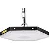 Viugreum LED UFO Lampada Industriale 100W, Illuminazione Bianco Freddeo Impermeabile IP65,9000LM per interni/esterni Proiettori a sospensione commerciale, 6500K Luci bianche per garage