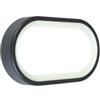 Sovil Lampada Plafoniera 18W A Led Smd Ovale Grande Colore Grigio Grafite Per Esterno Linea Loft Sovil