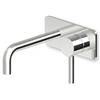 Zucchetti Rubinetteria ZP6032 Pan Solo Parte Esterna per Lavabo a Parete con Piastra, Grigio