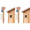 KOTARBAU® Cerniera a croce per porta 350 mm cerniera per cancello nastro per cancello zincato cerniera in acciaio inossidabile dorato (Confezione da 2)