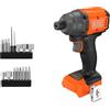 BLACK+DECKER Azionatore a impulsi senza spazzole, avvitatore a impulsi senza fili e 20 punte, senza batteria o caricatore, BLIM78NZ-XJ