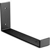 Amig - Staffa ad Angolo "L" Singola per Scaffali Industriali - 103 x 261 x 40 mm - Acciaio Nero Opaco - Supporto da Parete per Mensole - Design Funzionale e Resistente - Ideale per Scaffali da Parete