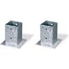 Connex Max-Power HV4273 Ancoraggio d'Appoggio per Travi, 71 x 71 x 150 x 150 mm (Confezione da 2)