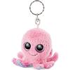 NICI Glubschis: L'Originale - Portachiavi Polpo Poli 8 cm - Peluche Animali marini - Ciondolo Pupazzo Rosa per Chiavi, cordini e Zaini e Borse