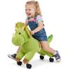 VEVOR Cavallo Cavalcabile per Bambini, Dinosauro Cavalcabile con Ruote Scorrevoli Flessibili a 360°, Ruggiti Realistici, Senza Batterie, Sedile Morbido, Portata Massima 40 kg, Per Bambini 3+ Anni