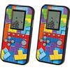 Teorema Giocattoli Teorema - Videogioco Portatile, Brick Game Tascabile, Console Retro Portatile 26 Giochi, Pile Incluse (Confezione da 2)