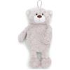 NICI 62330 Borsa dell'acqua calda a forma di orso Finni, morbido animale di peluche, per adulti e bambini a partire dai 10 mesi, 350 ml, 34 cm, grigio