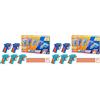 Nerf Hasbro Nerf N Series, Party Pack con 5 Blaster Giocattolo e 15 Dardi Nerf N1 Ufficiali, Per Bambini e Bambine da 8 Anni in Su, Ottima Idea Regalo, Blu e Arancione (Confezione da 2)