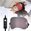 GRAPHENE TIMES Maschera per occhi riscaldata, USB, per occhi secchi, con controllo della temperatura a 3 livelli, cuscinetto riscaldante per dormire, occhi secchi, blefarite, occhiaie, MGD, occhi