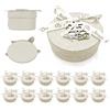 Dorunova Scatoline Portaconfetti Nozze d'oro e Argento Bomboniere 25 e 50 Anni Matrimonio 12 Pieces (Stile D)