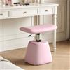 WXJHL Sgabello da trucco moderno regolabile in altezza, sedia girevole 360° per area trucco, sgabello in similpelle PU per bagno e ingresso