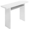 DEKIT GRUPO RIMOBEL TALY Tavolo consolle allungabile sala da pranzo cucina, melamina, bianco, 77-75x111x33-66 cm