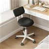 WXJHL Sgabello a Sella con Schienale, Seduta Imbottita, Sedia Ergonomicascrivania, Sgabello a Rotelle per Salone di Parrucchiere, Studio Dentistico, Spa, Massaggio, Ufficio e Casa