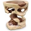 Kinaree Suar - Tavolino Bonsai, 40 cm, sgabello in legno Suar, in 2 varianti