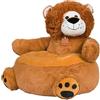 Palmitessa Poltrona Bambini 2 Anni Poltroncina per Bambini Orso Peluche, Sedia per Bambini, Comoda e Legger Per Bambini 12+ Mesi,Beige (Leone)