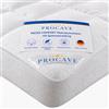 PROCAVE - Coprimaterasso MICRO-COMFORT con bordo elasticizzato, Tessuto, bianco, 180 x 210 cm