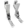 Lasitech 2 Piedini premistoffa Lato Sinistro e Destro P36NP36LN in plastica for Macchina da Cucire con Cerniera Singola Piatta(P36LN And P36N)
