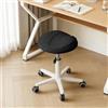 WXJHL Sgabello a Sella con Schienale, Seduta Imbottita, Sedia Ergonomicascrivania, Sgabello a Rotelle per Salone di Parrucchiere, Studio Dentistico, Spa, Massaggio, Ufficio e Casa