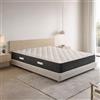 GEEMMA s.r.l. Materasso Francese 140X190 Cm CONFORTEVOLE che NON SCALDA | Materasso ortopedico alto 20 cm contro il mal di schiena | MADE IN ITALY, Anallergico - MOD. PRIME 20