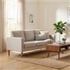 Cosma Divano 3 Posti Scandinavo in Tessuto Dimensioni 180x73x82 cm colore Beige