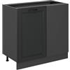 Vicco Mobile ad angolo cucina R-Line, Antracite rustico, 86 cm senza piano di lavoro, per la libera combinazione all'interno di sistemi cucina modulari