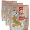 Baule volante Chips di ceci croccanti biologici - Snack leggero e naturale con farina di ceci e oli selezionati - Perfetti per antipasti, primi piatti e piatti gourmet (Confezione da 3)