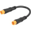 Jnchdghwa Connettori del Gas per E-Bike A 3 Pin, del Gas A Pollice con Sensore A 3 Pin, Connettori Impermeabili Femmina-Femmina.