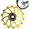 Genérico Ruota per bicicletta, puleggia di cambio posteriore per bicicletta, cuscinetto in ceramica 14T/15T/16T, ruota guida per cambio posteriore resistente agli urti per