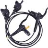 Generico Compatibile con Freno a Disco Idraulico a 2 pistoncini Shimano MT200 MT201 M315, Leva in Acciaio a 3 Dita for MTB(MT200 with HS1 2pcs)