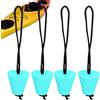 Generico Tappi Di Drenaggio Per Kayak - Con Cordino 4 Pezzi Universale 4 Cm Di Diametro,Kit Completo di Tappi di Drenaggio per Kayak - Adatto A Canoa, Barca Da Assalto, Natanti, Imbarcazioni, Ormeggio Ed Attiv