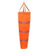 VIOLDHHJK Manica A Vento Manica a vento da esterno con cintura riflettente 60/80/100 cm Heavy Duty Airport Aviation Yard Farm Misurazione della direzione del vento Borsa for calzini 1 pezzo(Orange-Grey,100cm)