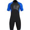 Dpofirs Muta da Sub Shorty da Uomo in Neoprene da 2 Mm per Tutto il Corpo, Costume da Bagno da Surf a Maniche Corte per Immersioni Snorkeling Kayak, con Protezione Solare UPF 50+ Ed Elasticità in 4