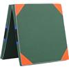 Chatonshen Tappetino Pieghevole per Esercizi 120 Cm X 60 Cm, Tappetino Portatile per Ginnastica, Pieghevole in Due Parti, per, Danza, Esercizi, Sit Up, 5 Cm di Spessore