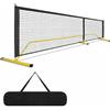 KiBcsLic Rete da Pickleball con Ruote Resistente Rete Pickleball Ruote Stabile per Gara