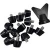 Lahdrhab 12 tacchetti di ricambio professionali per scarpe da calcio, M5, con chiave, 7 mm