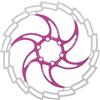 Generico Compatibile con rotori Freno a Disco flottanti for Bici 1MOTSUV - 160/180MM 6 bulloni, 1/2PC for Parti di Ciclismo su Strada e MTB,Componenti(Pink 180 1PCS)