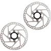 Generico Rotore del Freno a Disco Idraulico con Blocco Centrale for Bicicletta - 160/180/203 mm for Parti di Ricambio for Bici da Strada e Mountain Bike,Componenti(1PC 180mm)