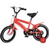 GMSLuu Bicicletta per bambini da 14 pollici Bicicletta per bambini e ragazze Biciclette con ruote di supporto Unisex ausiliaria Biciclette Bianco Rosso Blu Giallo
