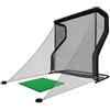 Yunmeryker Rete golf pratica, gabbia allenamento portatile in poliestere ispessito, attrezzatura resistente per giardino e casa