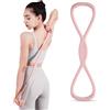 Generic Fascia di resistenza a forma di 8, manici antiscivolo, 8 fasce di resistenza per donne e uomini, attrezzatura per allenamento completo del corpo per palestra a casa, yoga, tonificazione della schiena