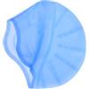 FRCOLOR Cuffia da Nuoto Unisex Colore Azzurro in Silicone e Confortevole Protezione Orecchie per Chioma Lunghi per Piscina e Sport Acquatici