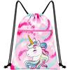 Shyllin Zaino Piscina Bambino con Tasca Zip, Sacca Impermeabile in Tessuto Oxford, Zaino Sport Leggero per Scuola, Sport, Mare e Attività (La sirena)