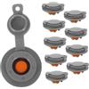 DINHEAROM Tappi Valvola Gonfiabile in Tpu 10 per Materasso ad Aria e Cuscino da Viaggio, Kit Sostituzione Valvola Flusso D'Aria Rapido per Campeggio e Kayak