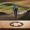 ReachMall Corona per bici da strada 110BCD 5 bulloni stretta larga CNC in lega di alluminio anti-goccia per 9 10 11 velocità singola guarnitura rotonda nera
